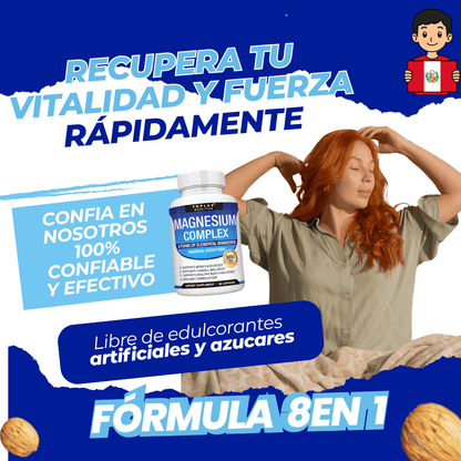Magnesium Complex Toplux Nutrition™ (8 en 1) - Obsequio Gratis ✅