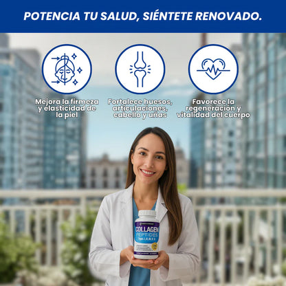 Colageno Premiun Ultra Toplux Nutrition™ - 60 Capsulas. Uñas, Pelo y Piel. Todo en Uno.