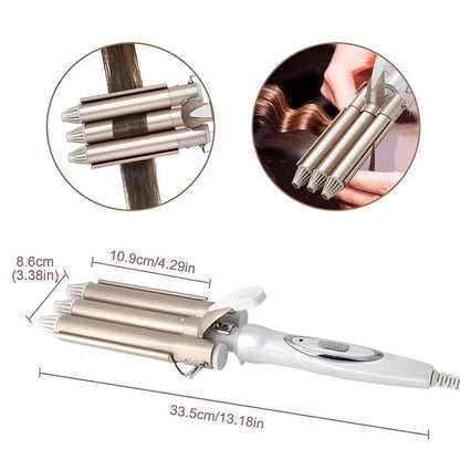 Oferta Especial: Plancha Ondas de Sirena Profesional + Protector Termico Lanosterin 110 ml.